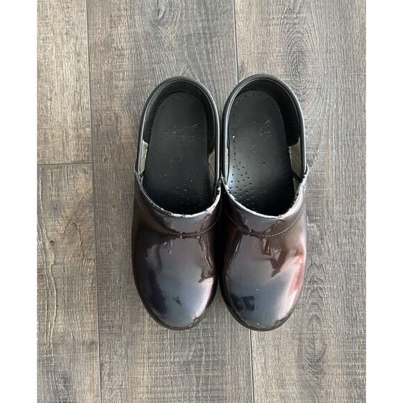 Dansko Professional Clogs Womens Brown Iridescent Patent Leather EU 39/US 8.5-9 - Picture 2 of 12